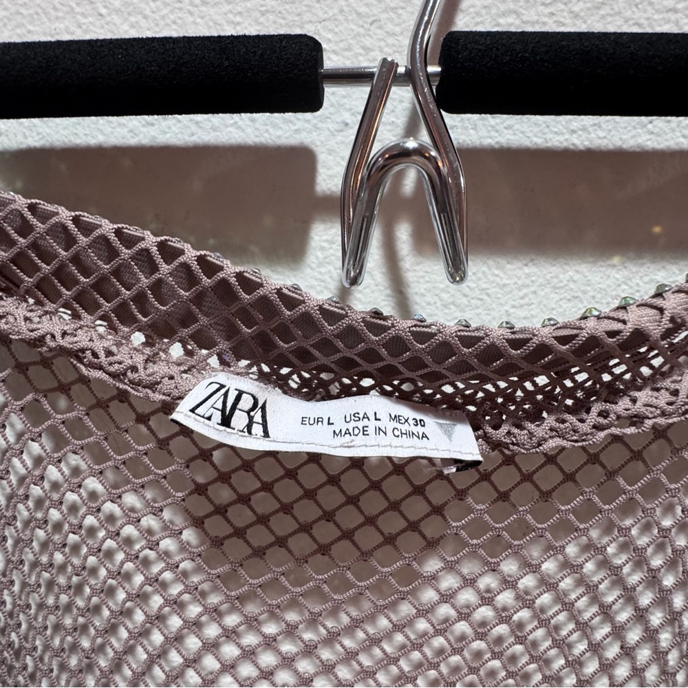 Zara Sheer Beige Dress Set - Picture 4 of 4